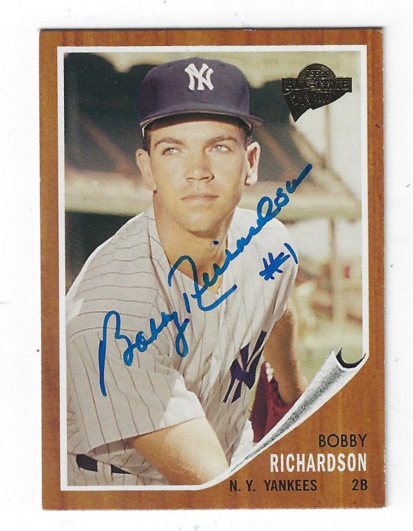 Autographed BOBBY RICHARDSON 2004 Topps All Time Fan Favorites Card