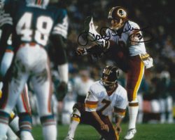 Autographed MARK MOSELEY 8x10 Washington Redskins Photo