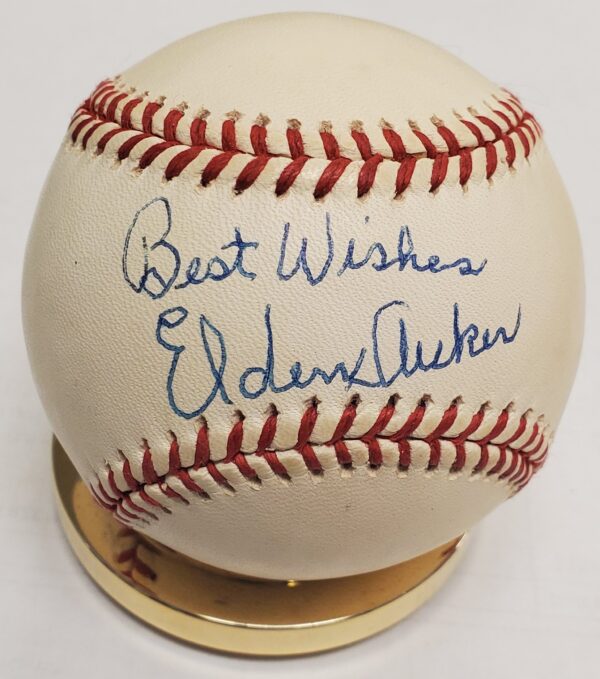 Autographed ELDEN AUCKER Official Rawlings American League Baseball