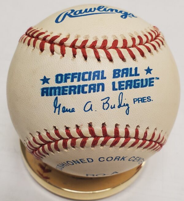 Autographed ELDEN AUCKER Official Rawlings American League Baseball - Image 2