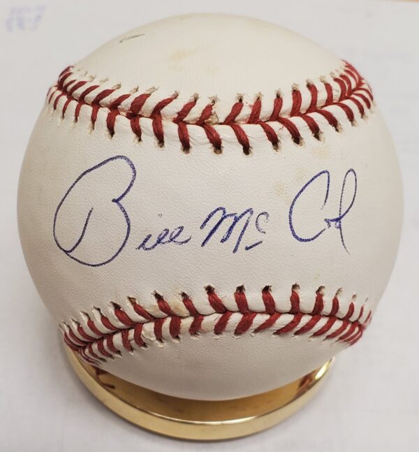 Autographed BILL MCCOOL Official Major League Baseball