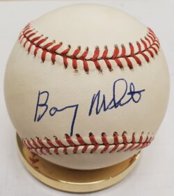 Autographed BARNEY WHITE Rawlings Official National League Baseball