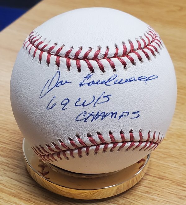Autographed Don Cardwell "1969 WS Champs" Official Major League Baseball