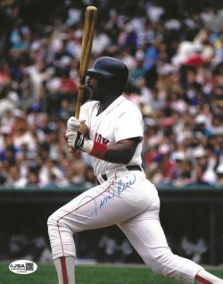 Autographed JIM RICE 8X10 Boston Red Sox Photo JSA