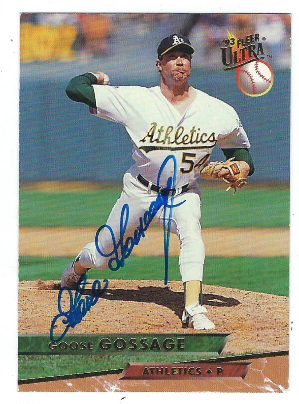 Autographed GOOSE GOSSAGE 1993 Fleer Ultra Card