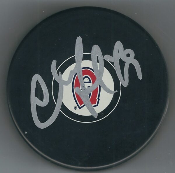 AUTOGRAPHED ANDREI MARKOV Montreal Canadiens Hockey Puck