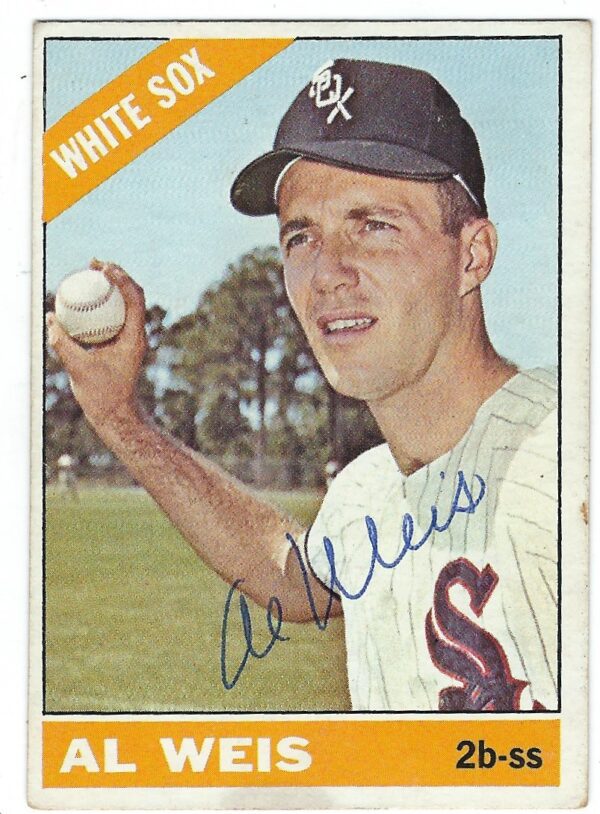 Autographed AL WEIS 1966 Topps Card