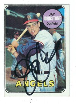 Autographed JAY JOHNSTONE 1969 TOPPS card