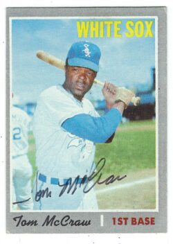 Autographed TOM MCCRAW Chicago White Sox 1970 Topps Card