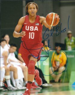 Autographed TAMIKA CATCHINGS 8X10 USA Womens Basketball photo