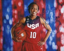 Autographed TAMIKA CATCHINGS 8X10 USA Womens Basketball photo