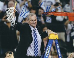 Autographed 8X10 JIM CALHOUN UCONN HUSKIES photo