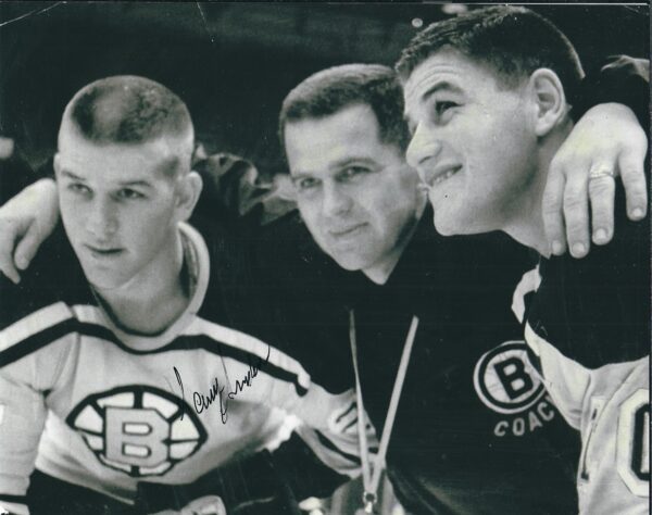 Autographed HARRY SINDEN 8X10 Boston Bruins Photo