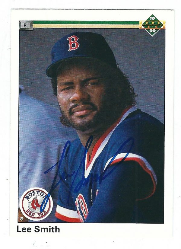LEE SMITH Autographed 1990 Upper Deck Card
