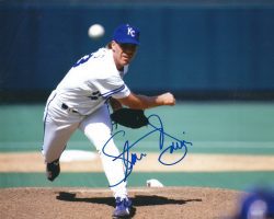 AUTOGRAPHED  STORM DAVIS 8X10 Kansas City Royals Photo
