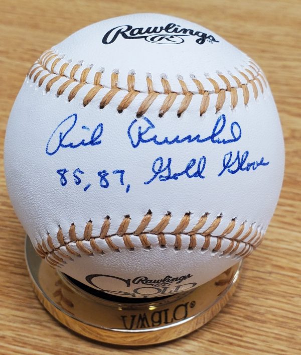 Autographed RICK REUSCHEL Official Rawlings Gold Glove Major League Baseball