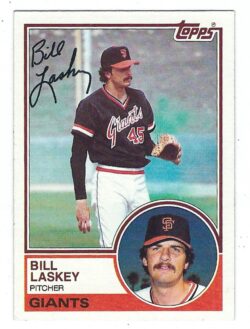 Autographed BILL LASKEY 1983 TOPPS Card