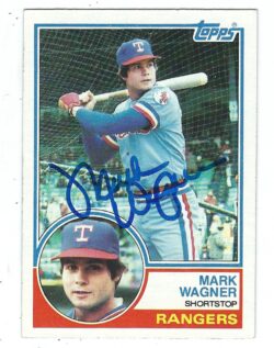 Autographed MARK WAGNER 1983 TOPPS Card