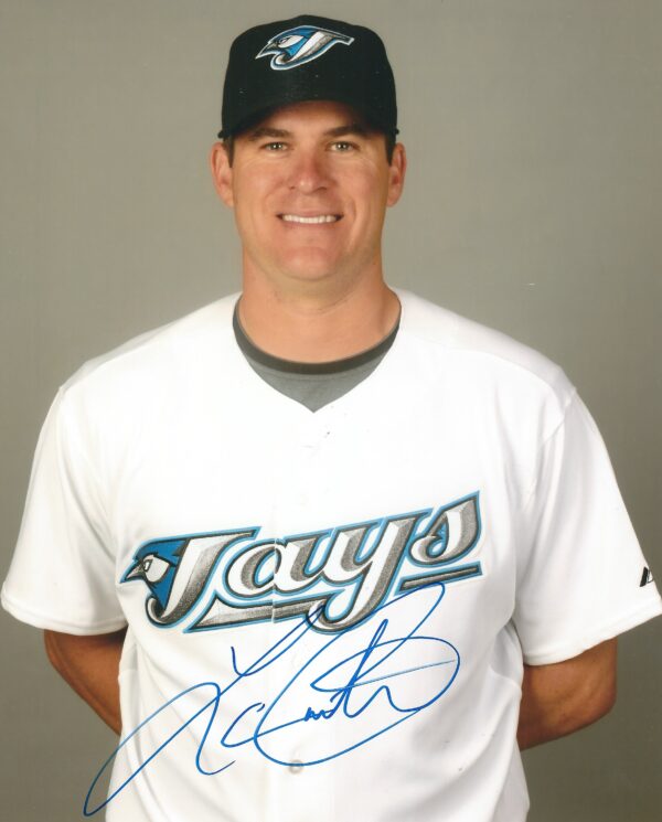 AUTOGRAPHED LANCE CARTER 8x10 Toronto Blue Jays photo