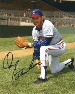 AUTOGRAPHED DON STANHOUSE 8x10 Texas Rangers photo