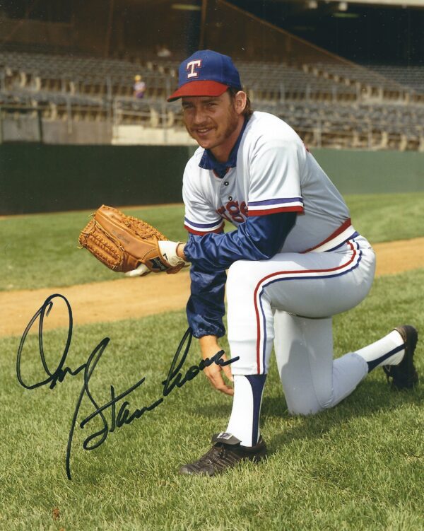 AUTOGRAPHED DON STANHOUSE 8x10 Texas Rangers photo