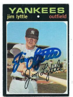 Autographed JIM LYTLLE 1971 Topps Card