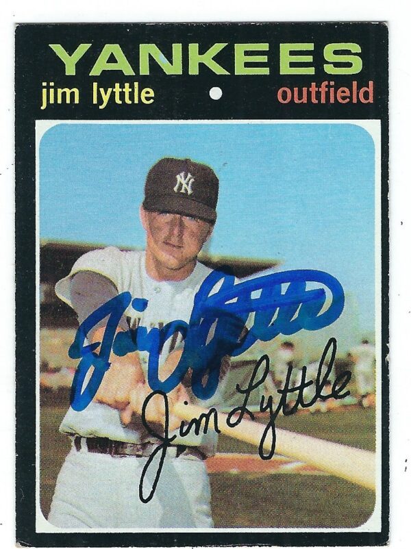 Autographed JIM LYTLLE 1971 Topps Card