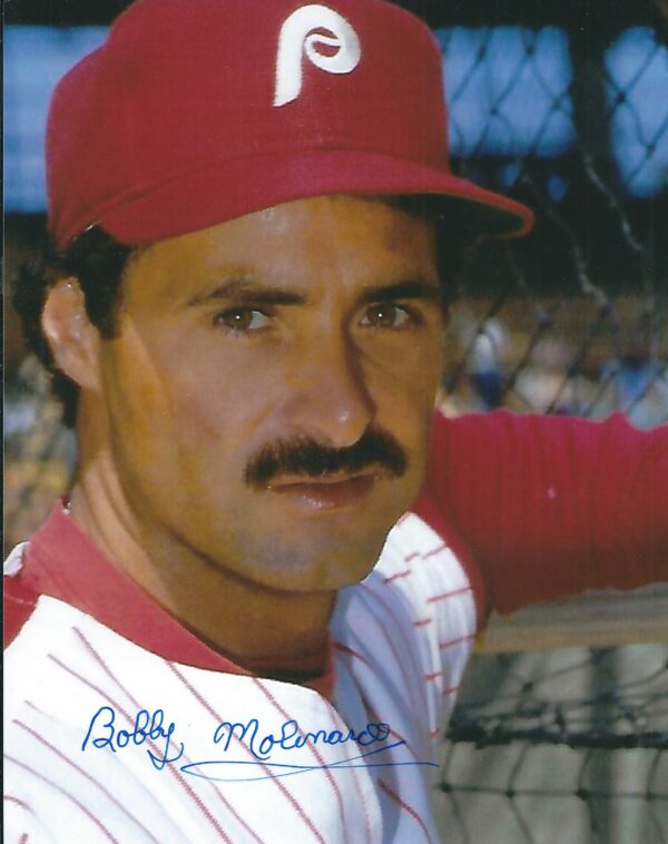 AUTOGRAPHED BOBBY MOLINARO 8x10 Philadelphia Phillies Photo