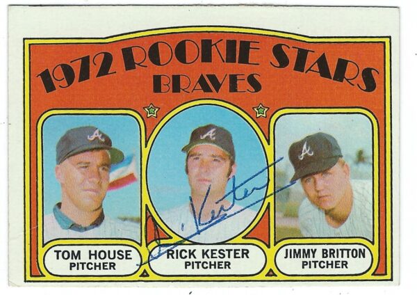 Autographed RICK KESTER 1972 Topps Card