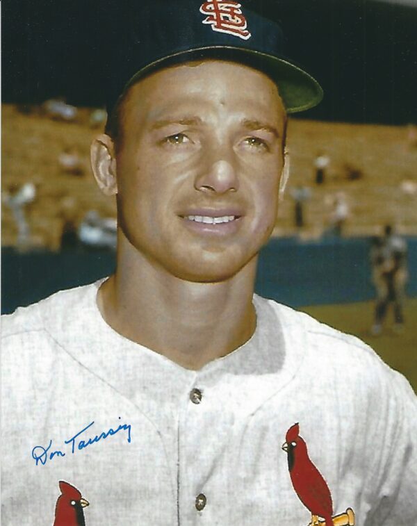 AUTOGRAPHED DON TAUSSIG 8x10 St. Louis Cardinals photo