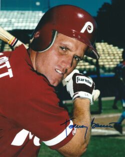 AUTOGRAPHED TOMMY BARRETT 8X10 Philadelphia Phillies Photo