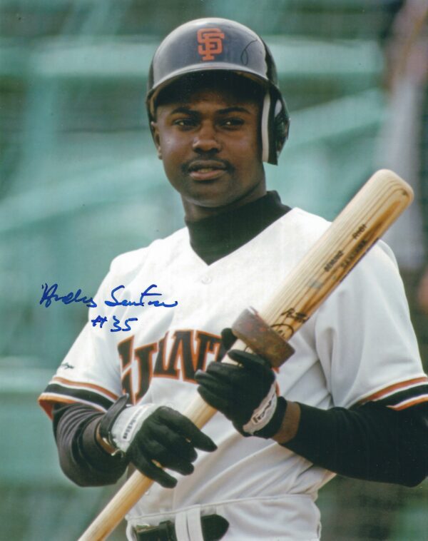AUTOGRAPHED ANDRES SANTANA 8X10 San Francisco Giants photo