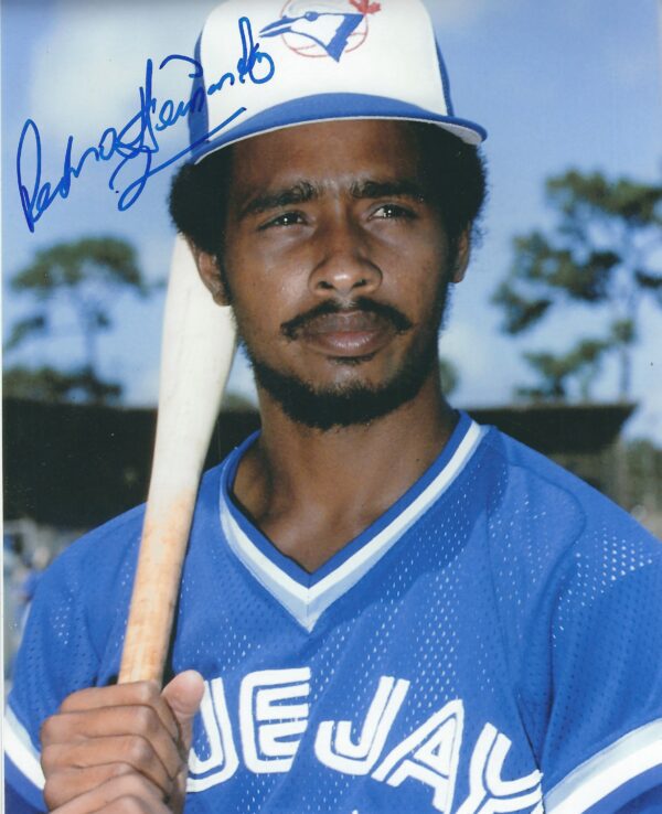 AUTOGRAPHED PEDRO HERNANDEZ 8X10 Toronto Blue Jays Photo