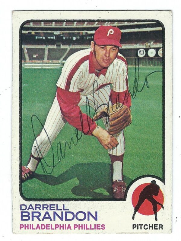 Autographed DARRELL BRANDON 1973 Topps Card