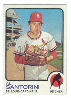 Autographed AL SANTORINI 1973 Topps Card