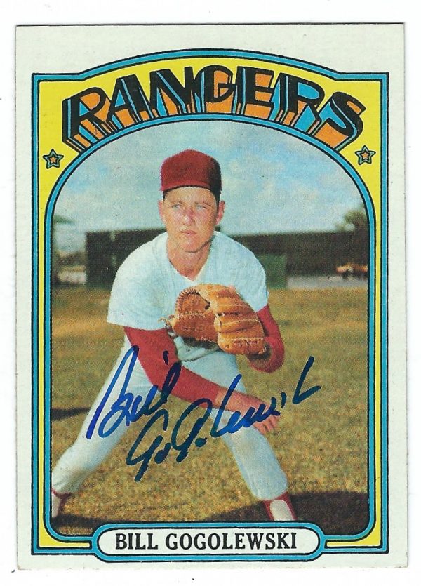 Autographed BILL GOGOLEWSKI 1972 Topps Card