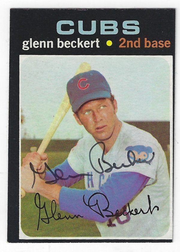 Autographed GLENN BECKERT 1971 Topps Card