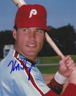 AUTOGRAPHED KEITH HUGHES 8x10 Philadelphia Phillies Photo
