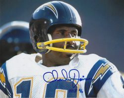 Autographed CHARLIE JOINER 8x10 San Diego Chargers Photo