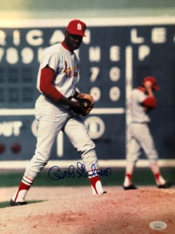 Autographed Bob Gibson St. Louis Cardinals 11x14 Photo with JSA COA