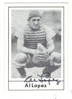 Autographed AL LOPEZ Brooklyn Dodgers 1978 Grand Slam Card