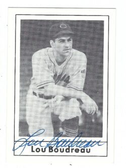 Autographed LOU BOUDREAU 1978 Grand Slam card