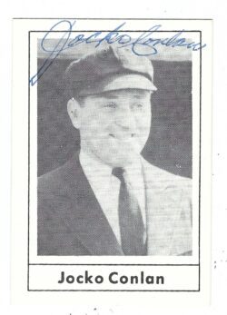Autographed JOCKO CONLAN 1978 Grand Slam card