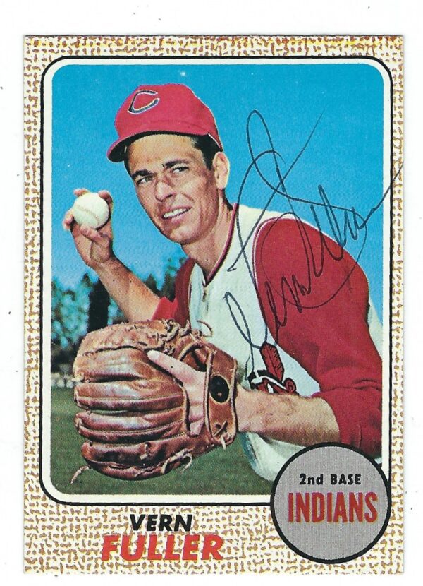 Autographed VERN FULLER 1968 Topps Card