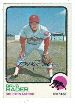 Autographed DOUG RADER 1973 Topps Card