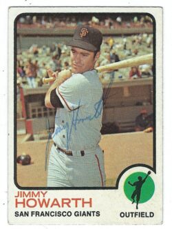 Autographed JIMMY HOWARTH 1973 Topps Card