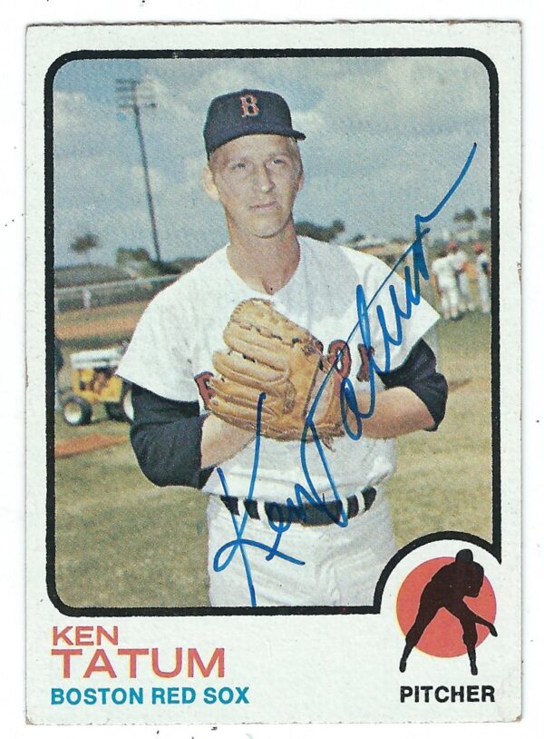 Autographed KEN TATUM 1973 Topps Card