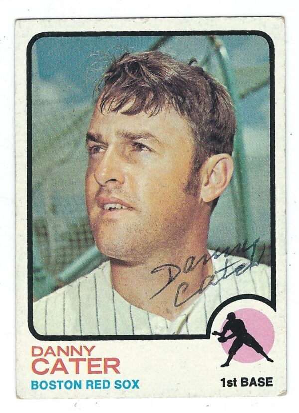 Autographed DANNY CATER 1973 Topps Card