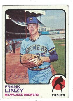 Autographed FRANK LINZY 1973 Topps Card