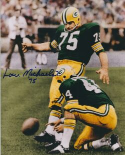 Autographed LOU MICHAELS 8X10 Green Bay Packers Photo
